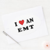 EMTが大好き 楕円形シール (封筒)