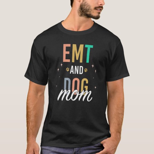 Emtと犬の母 Tシャツ (正面)