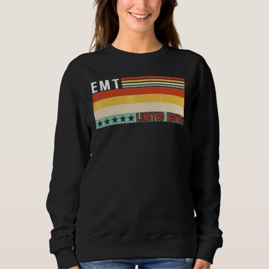 EMTの仕事に感謝を表すアイデア スウェットシャツ (正面)