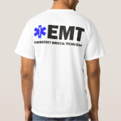 EMTの価値義務のワイシャツ Tシャツ (裏面)