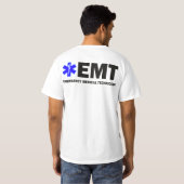 EMTの価値義務のワイシャツ Tシャツ (裏面フル)