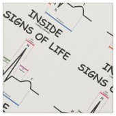 EMTの医学の心拍のユーモアの中の生命体の痕跡 ファブリック (クローズアップ)