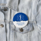 EMTの救急医療隊員の記号のカスタム 缶バッジ (インサイチュ)