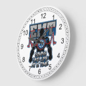 EMTの救One Live At A Time ラージ壁時計 (傾斜)