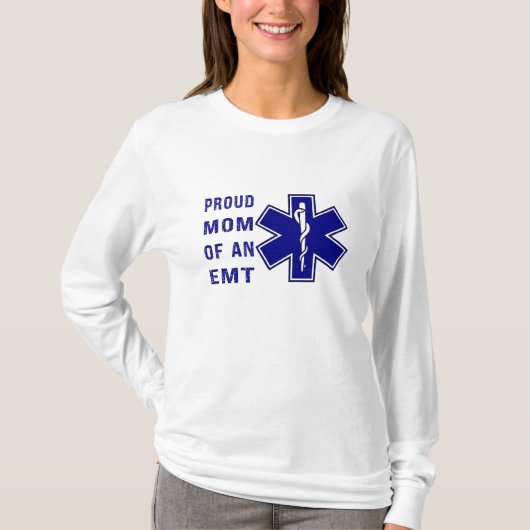 EMTの誇りを持ったママ – Supportive Mom Tシャツ (正面)