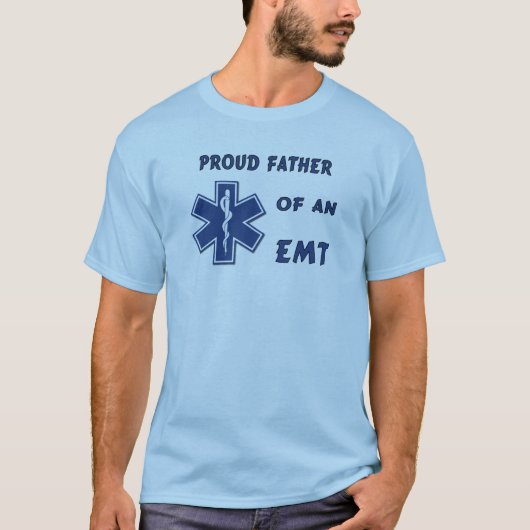EMTの誇り高いパパ Tシャツ (正面)