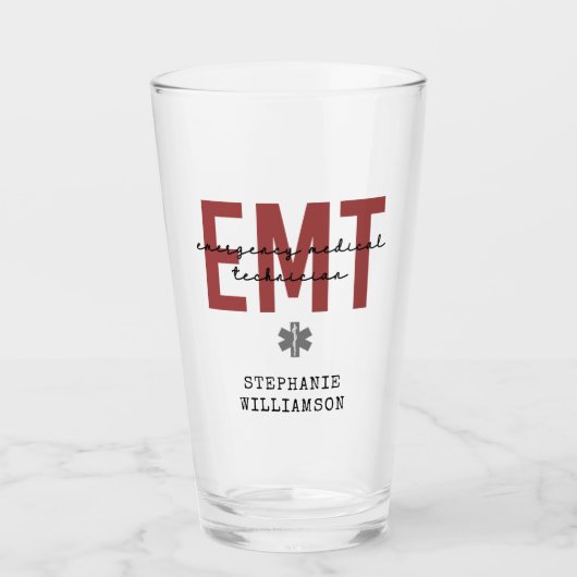 EMTカスタム救急医療士 タンブラーグラス (正面)