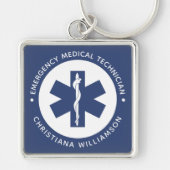 EMTカスタム記号救急医療技術者 キーホルダー (正面)
