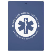 EMTカスタム記号救急医療技術者 クリップボード (裏面)