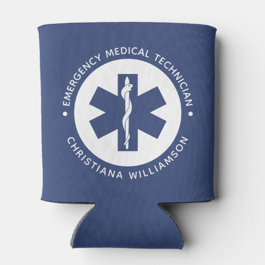 EMTカスタム記号救急医療技術者 缶クーラー (裏面)