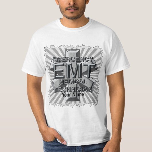 EMTグレーロゴTシャツ Tシャツ (正面)