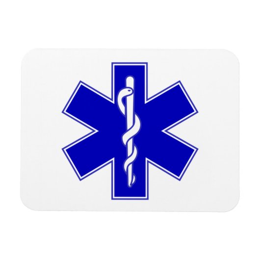 EMTスター・オブ・ライフ マグネット (横)