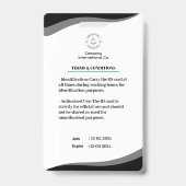 EMTバモダンーコード統合による黒いデザイン バッジ (裏面)