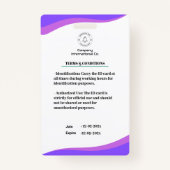 EMTバモダンーコード統合のデザイン バッジ (裏面)