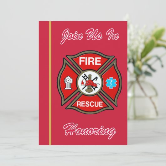 EMTファイアファイターリタイアメント招待状 招待状 (スタンド正面)