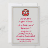 EMTファイアファイターリタイアメント招待状 招待状 (裏面)