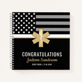 EMTファーストレスポンダーEMSリタイアゲストブック ノートブック