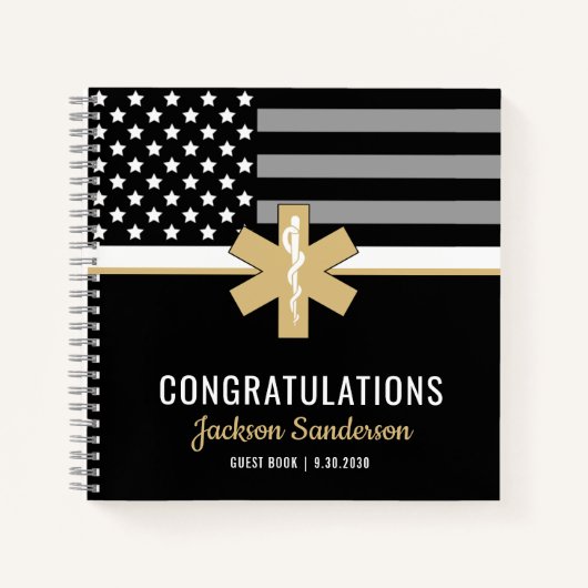 EMTファーストレスポンダーEMSリタイアゲストブック ノートブック (正面)