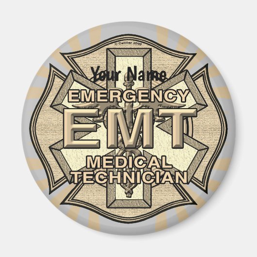 EMTマルチーズクロスマグネット マグネット (正面)