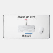 EMT医療ハートビートユーモア内の生活のシンボルや象徴 デスクマット (キーボード&マウス)