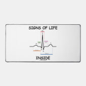 EMT医療ハートビートユーモア内の生活のシンボルや象徴 デスクマット (正面)