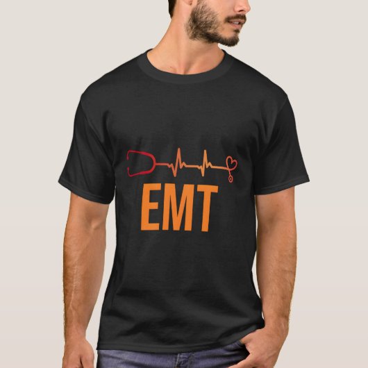 Emt医療従事者の健康気に Tシャツ (正面)
