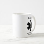 EMT名を郡の火災と救助に追加  コーヒーマグカップ (正面右)