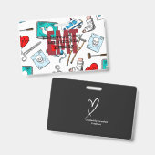 EMT名バッジ バッジ (Front & Back)