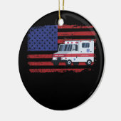 EMT救急医療隊員救急車シャツEMS救急医療隊員 セラミックオーナメント (左)