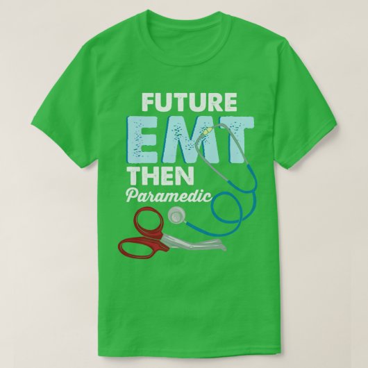 EMT救急医療隊員緊急医療技術者贈与 Tシャツ (デザイン正面)