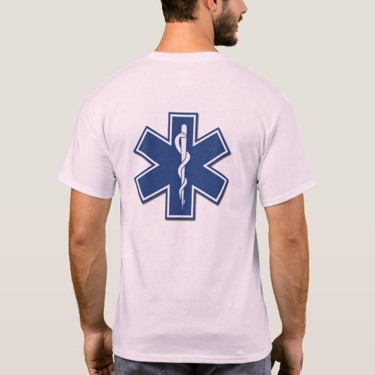 EMT救急医療隊員EMSスターオブライフシャツ Tシャツ (裏面)