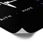 EMT救急医療隊員EMS緊急信仰ホープ愛 ポスター (角)