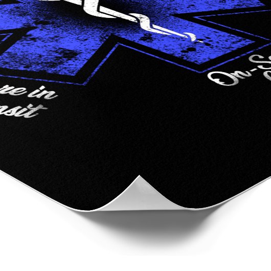 EMT救急医療隊員EMS緊急 ポスター (角)