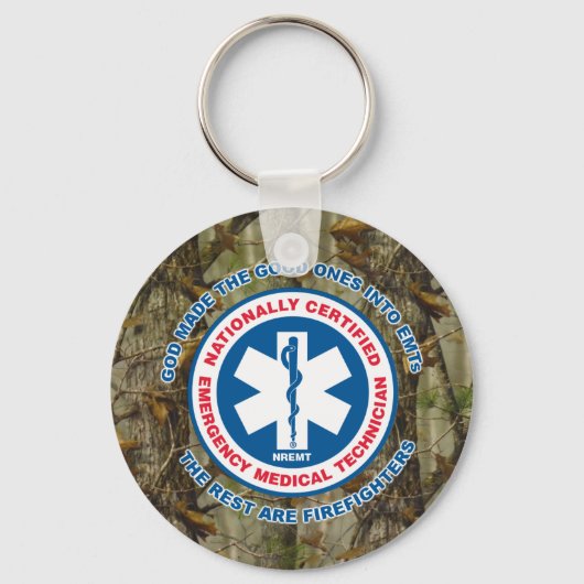 EMT最高の、残りは消防士 キーホルダー (正面)