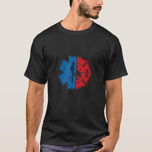 Emt消防士Ems 誇りを持った Emt消防士 Tシャツ (正面)