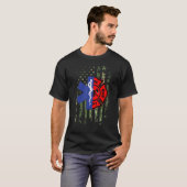 Emt消防消防士カモフラージュEmsパラメ Tシャツ (正面フル)