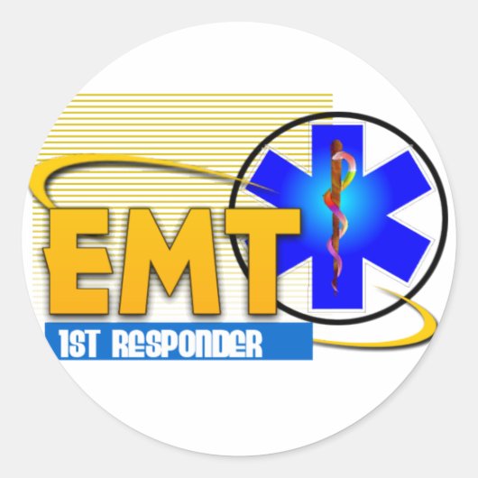 EMT第一応答緊急医療技術者 ラウンドシール (正面)