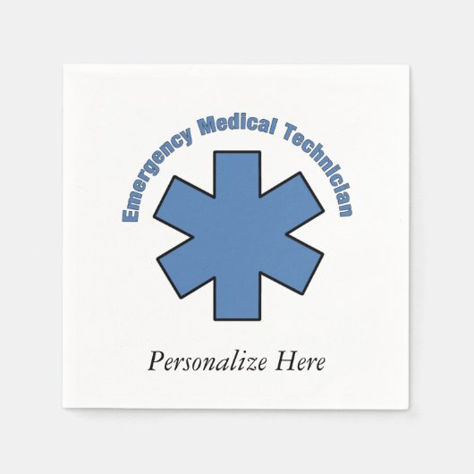 EMT緊急医療技術 スタンダードカクテルナプキン (正面)