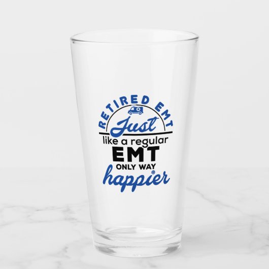 EMT退職したが通常のEMTと同じように幸せになる タンブラーグラス (正面)