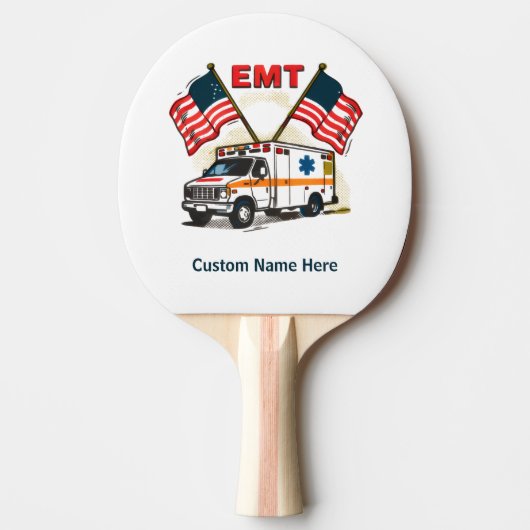 EMT Custom Gift, Perfect for first responders 卓球ラケット (正面)