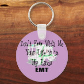 EMT「Don't F--- With Me」おもしろい Tシャツ/ギフト キーホルダー (正面)