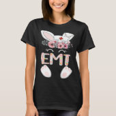EMT Easter Nurse Floral Bunny Tシャツ (正面)
