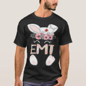 EMT Easter Nurse Floral Bunny Tシャツ (正面)
