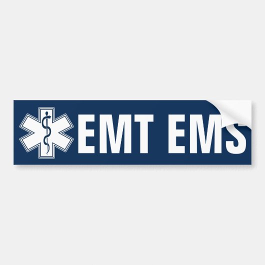 EMT EMS バンパーステッカー (正面)