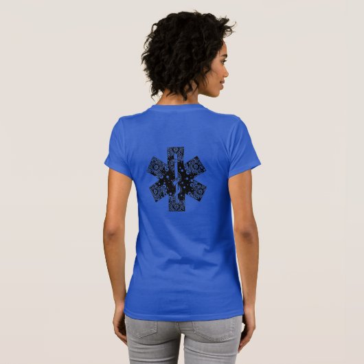 EMT EMS MEDICAL STAR OF LIFE Tシャツ (裏面フル)