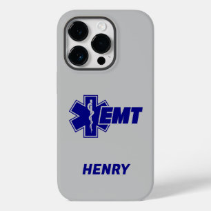 Emt Star of Life、消防士パーソナライズされた名 Case-Mate iPhone 14 Proケース