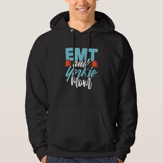Emt Yorkshire Terrier Mom Emergency Medical Parame パーカ (正面)