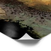 Emuとオーストラリアのアウトバック森林 ポスター (コーナー)