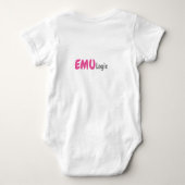 EMUの論理によるベビーのボディスーツ ベビーボディスーツ (裏面)