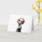 Emuアートグリーティングカードファームハウスチキン カード (黄色い花)